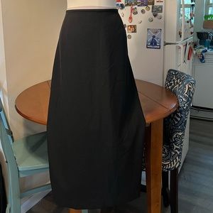 Kasper Black Slitted Skirt 18